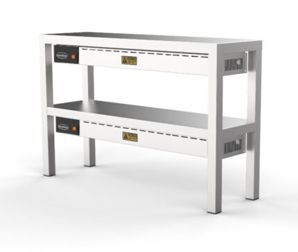 ÉTAGÈRE CHAUFFANTE EN CÉRAMIQUE 2 NIVEAUX 1400  8 HEATERS OF 250W