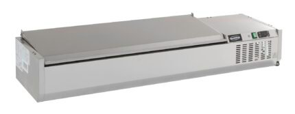 PUITS RÉFRIGÉRÉE COUVERCLE EN ACIER INOX 1/3GN x 5
