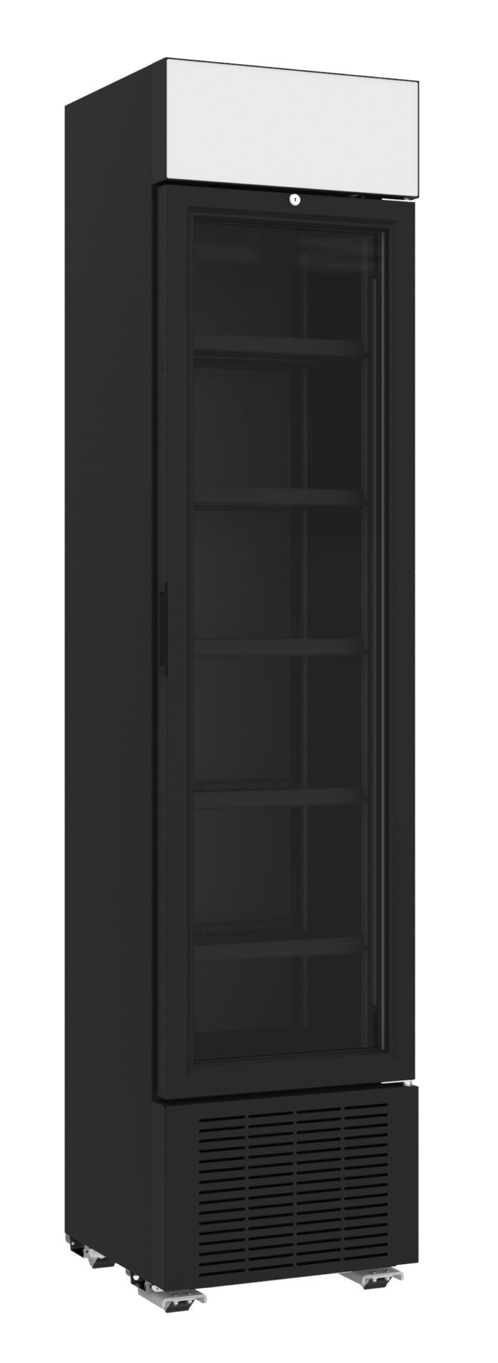 RÉFRIGÉRATEUR 1 PORTE EN VERRE NOIR 232L *TRANSPORT SUR DEMANDE* – Image 1