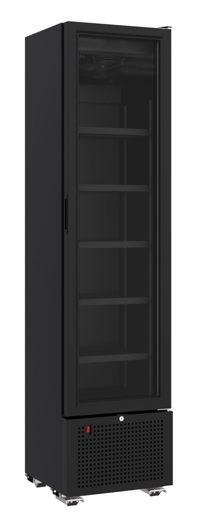 RÉFRIGÉRATEUR 1 PORTE EN VERRE NOIR 221L – Image 1
