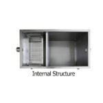 Séparateur de graisse avec robinet de vidange 30L, 567x317x312 mm – Image 2