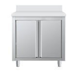 THASR86A - Placard adossé portes battantes, 800 x 600 x 850+100 mm