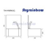 THHWR43K - Laves-mains inox, 400 x 340 x 585 mm – Image 3