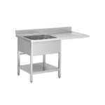 THSTR126SBL1 - Plonge lave vaisselle - 1 Bac - égouttoir à droite , 1200 x 600 x 850 mm