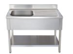 THSTR106BL1 - Plonge en inox - 1 Bac - égouttoir à droite , 1000 x 600 x850 mm – Image 2
