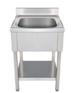 THSTR87BM1 - Plonge en inox - 1 Bac sans égouttoir , 800 x 700 x850 mm – Image 2