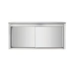 THWSR164 - Placard mural en inox - portes coulissantes, 1600 x 400 x 650 mm
