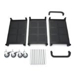 Chariot de service - 2 étagères en plastique - 103 x 50,5 cm – Image 2